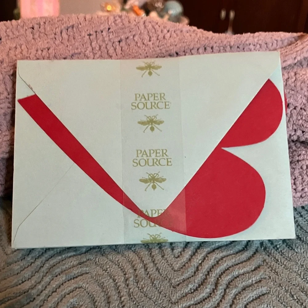 Paper Source Red Heart Greeting Card